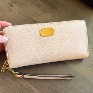 Michael Kors light pink Leather Wristlet
